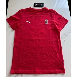 AC Milan Puma Christian Pulisic Red Soccer t-shirt Boys Size Medium Brand New
